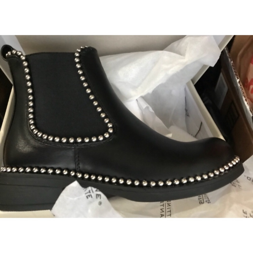 Black Studded Ankle Boots